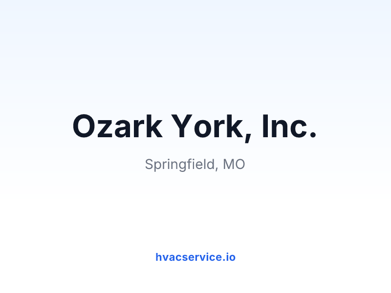 Ozark York, Inc.