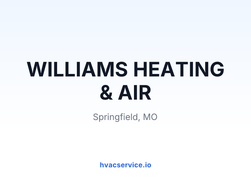 WILLIAMS HEATING & AIR