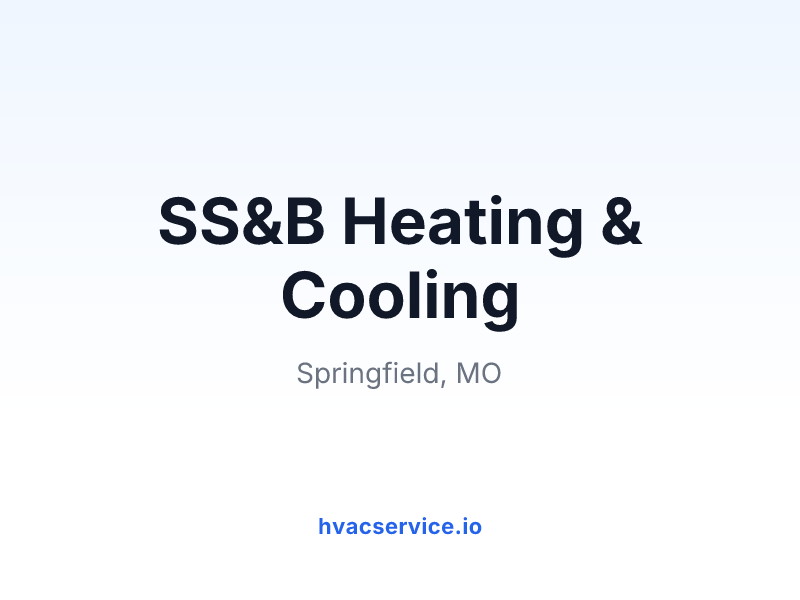 SS&B Heating & Cooling