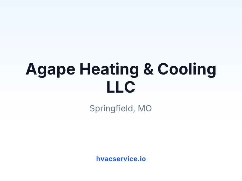Agape Heating & Cooling LLC