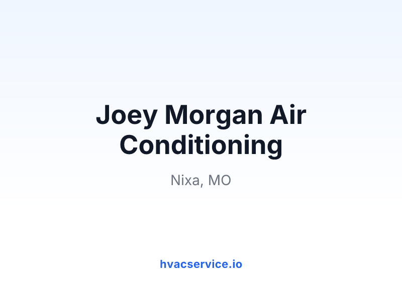 Joey Morgan Air Conditioning