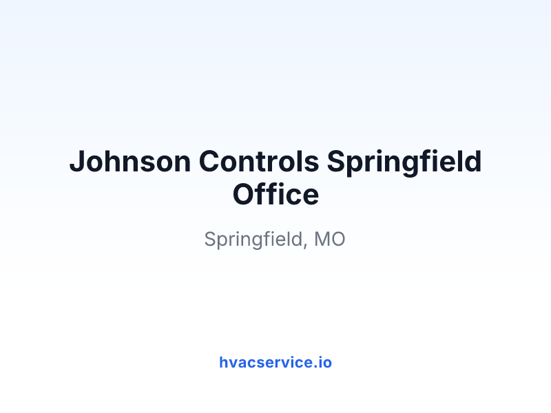 Johnson Controls Springfield Office