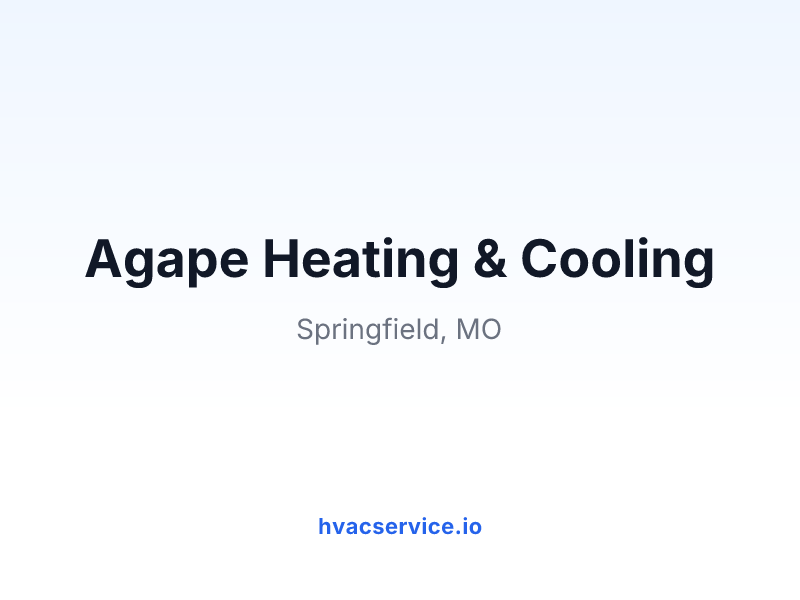 Agape Heating & Cooling