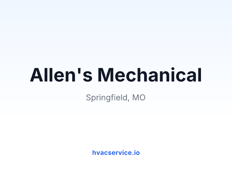 Allen's Mechanical