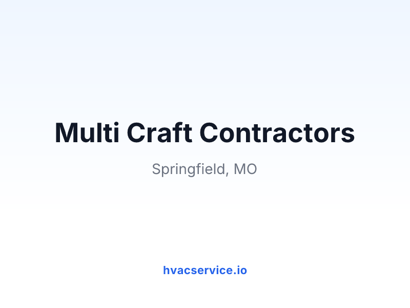 Multi Craft Contractors