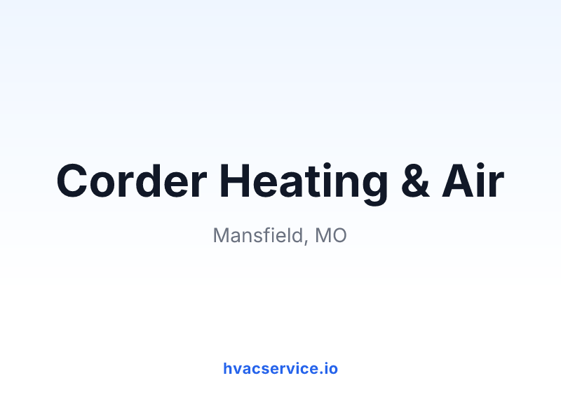 Corder Heating & Air