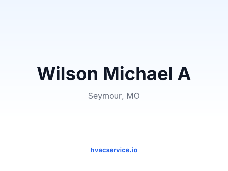 Wilson Michael A
