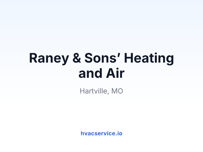 Raney & Sons’ Heating and Air