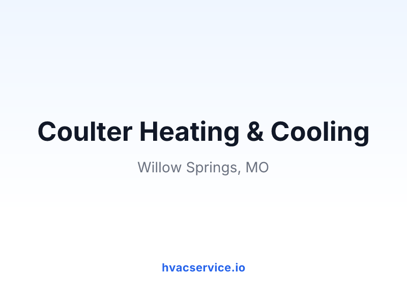 Coulter Heating & Cooling