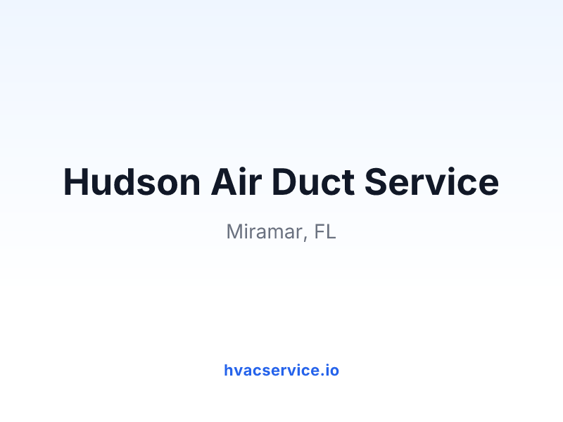 Hudson Air Duct Service