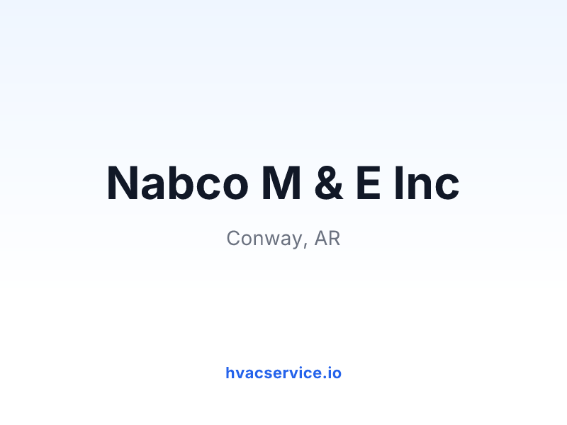 Nabco M & E Inc