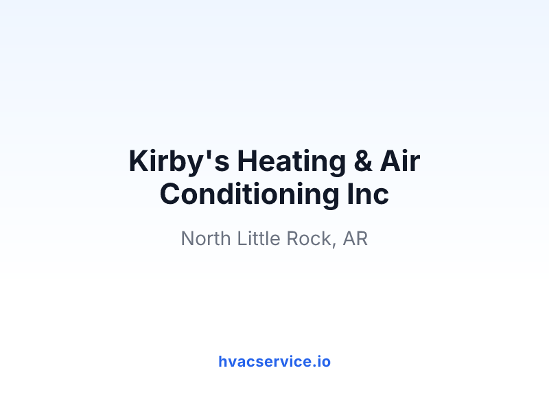 Kirby's Heating & Air Conditioning Inc