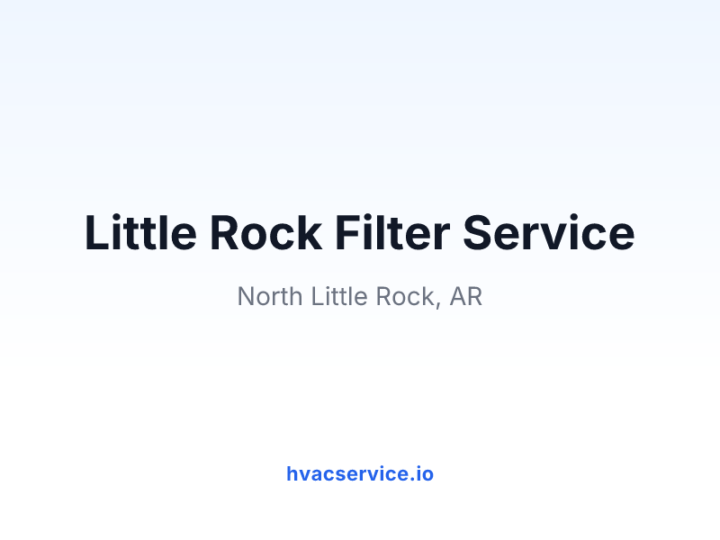 Little Rock Filter Service