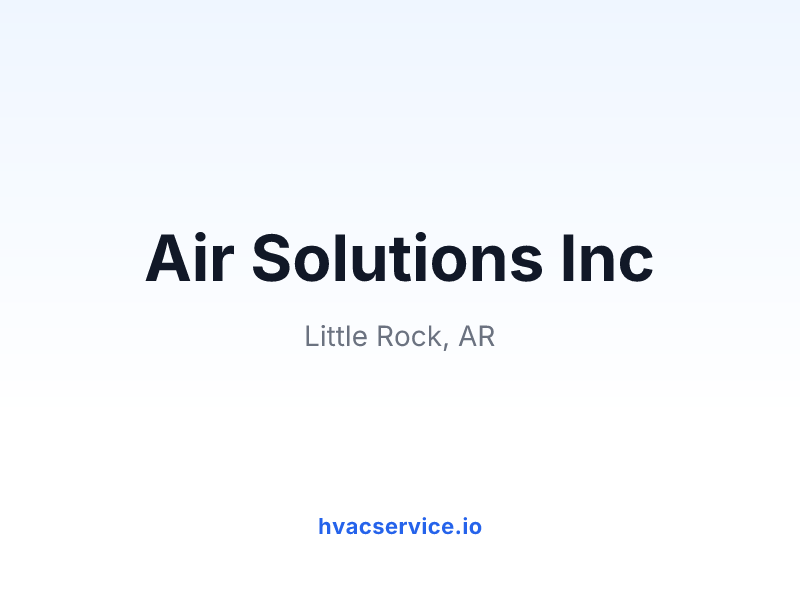 Air Solutions Inc