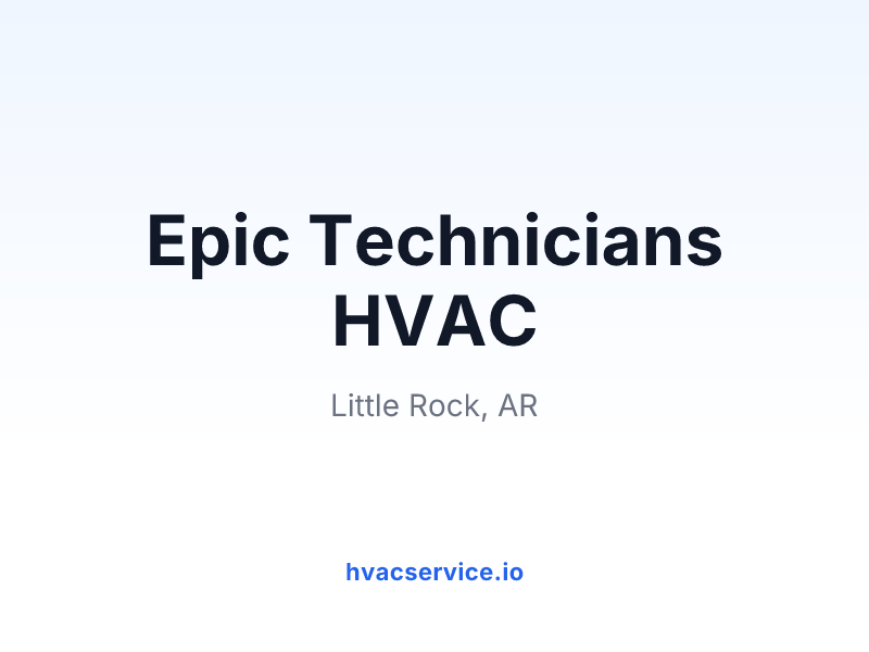 Epic Technicians HVAC