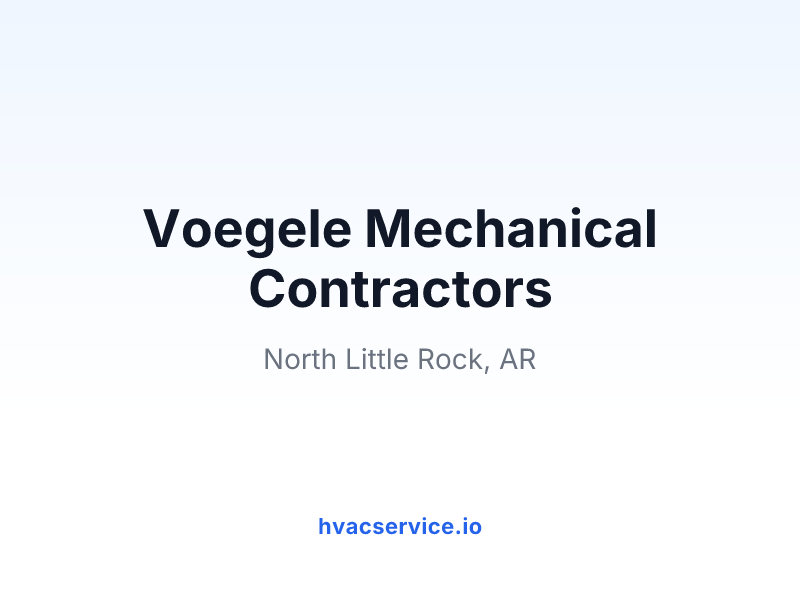 Voegele Mechanical Contractors