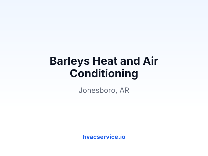 Barleys Heat and Air Conditioning