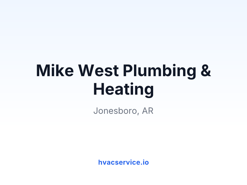 Mike West Plumbing & Heating