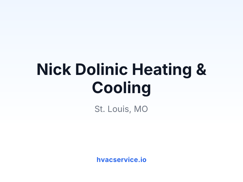Nick Dolinic Heating & Cooling