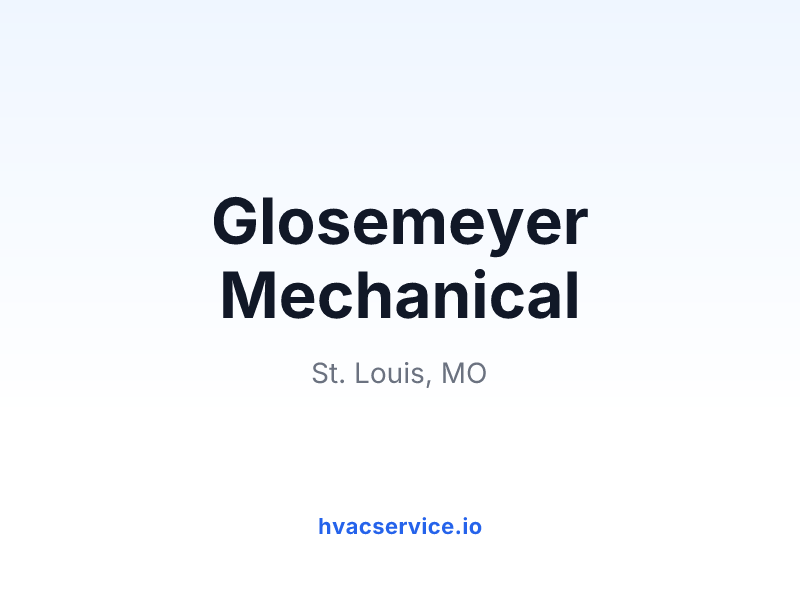 Glosemeyer Mechanical
