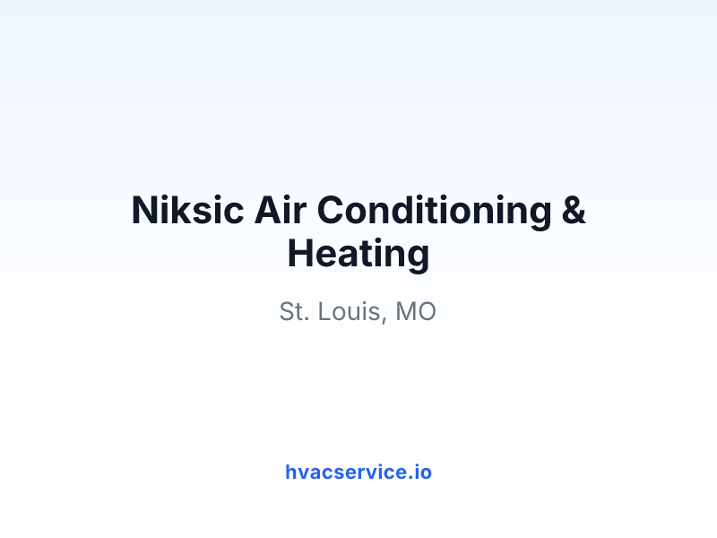 Niksic Air Conditioning & Heating