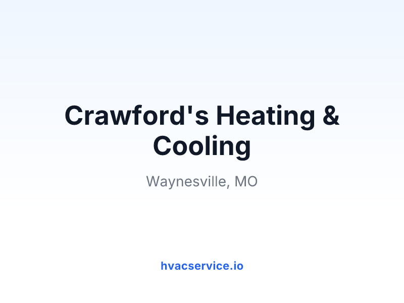 Crawford's Heating & Cooling
