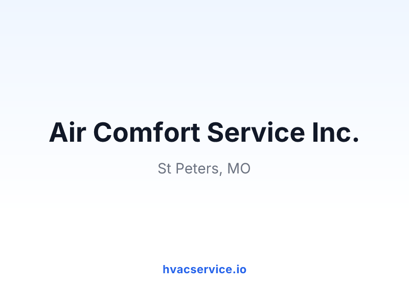 Air Comfort Service, Inc.