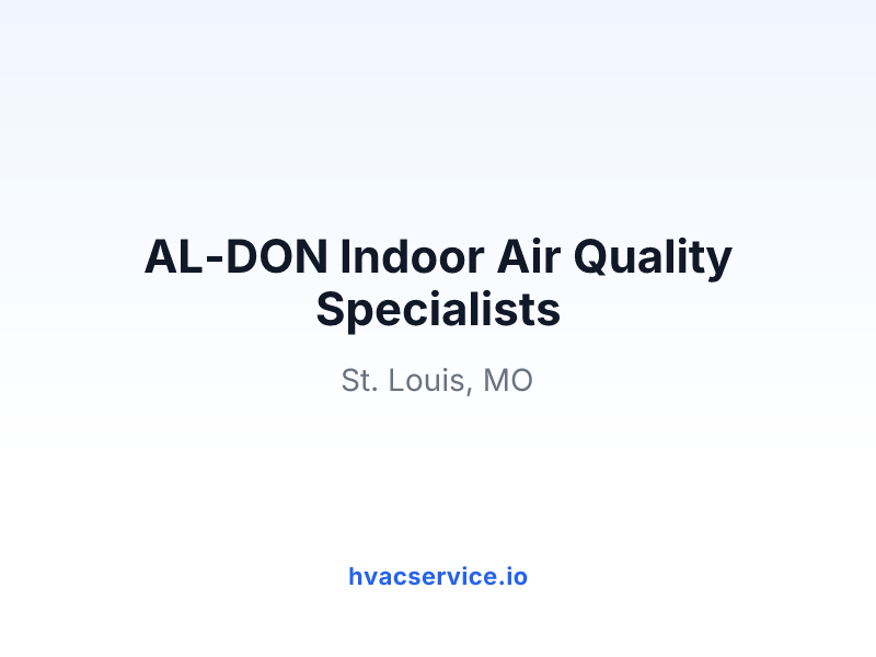 AL-DON Indoor Air Quality Specialists