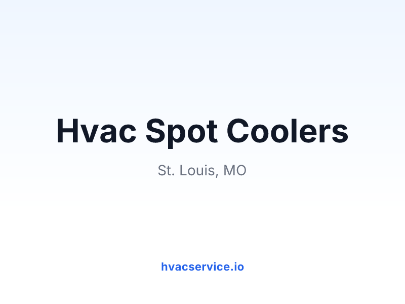 Hvac Spot Coolers