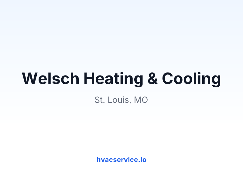 Welsch Heating & Cooling