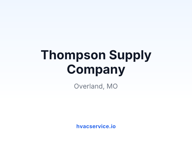 Thompson Supply Company