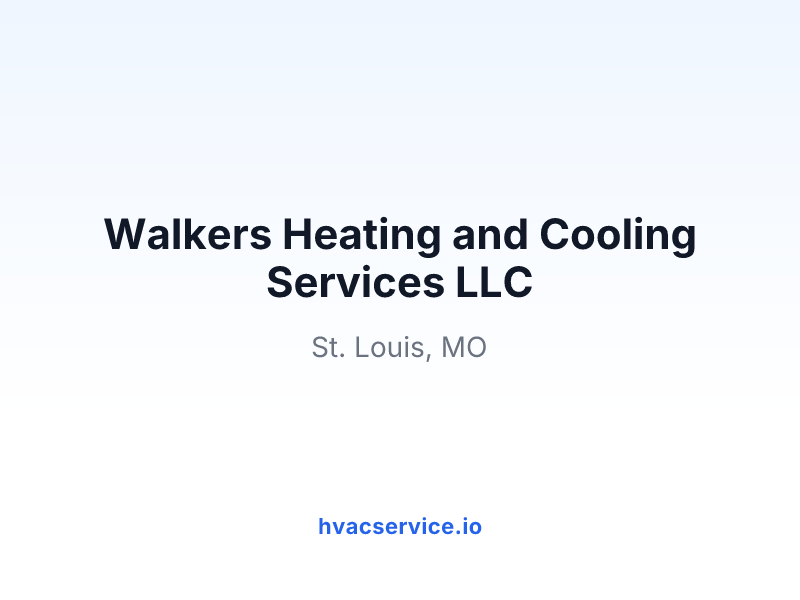 Walkers Heating and Cooling Services LLC