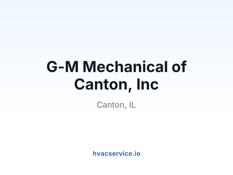 G-M Mechanical of Canton, Inc