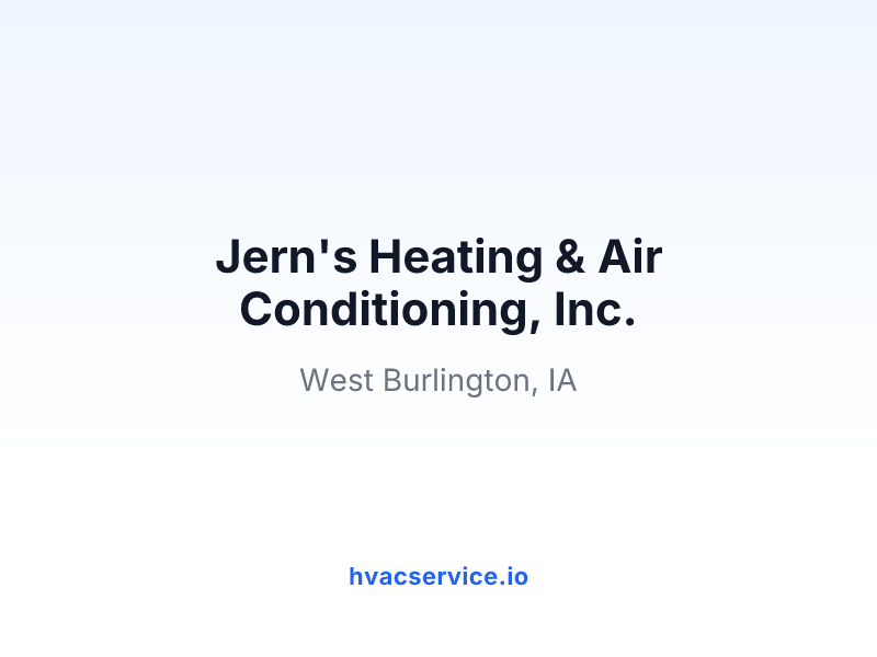 Jern's Heating & Air Conditioning, Inc.