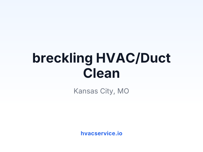breckling HVAC/Duct Clean