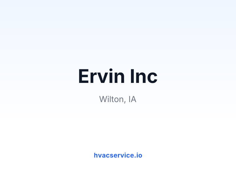 Ervin Inc