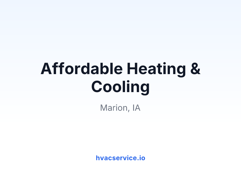 Affordable Heating & Cooling