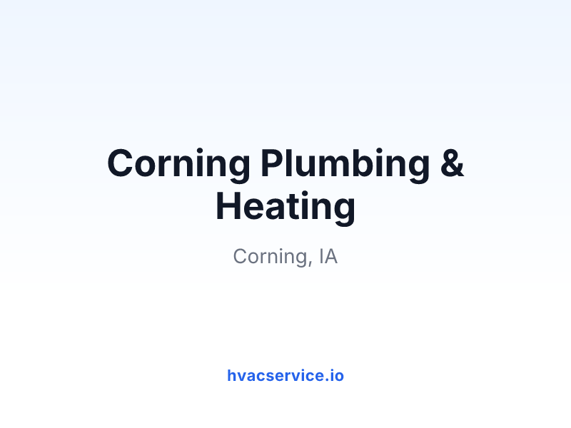 Corning Plumbing & Heating