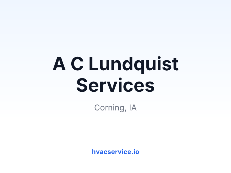 A C Lundquist Services