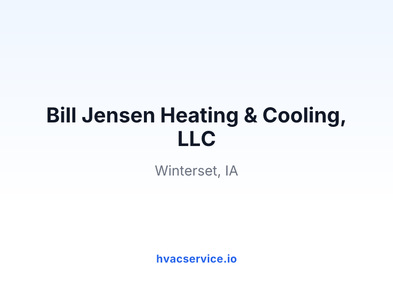 Bill Jensen Heating & Cooling, LLC