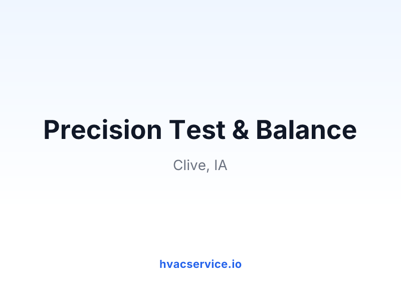 Precision Test & Balance