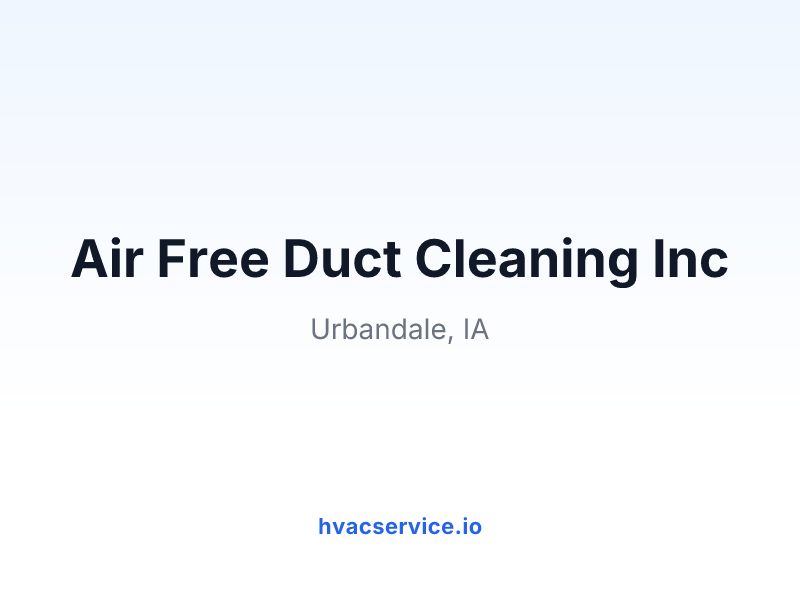 Air Free Duct Cleaning Inc
