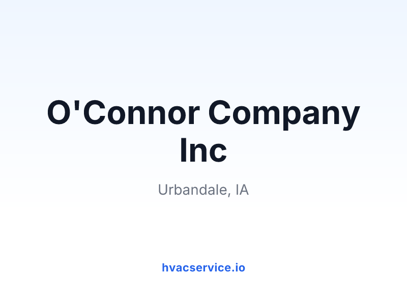 O'Connor Company Inc