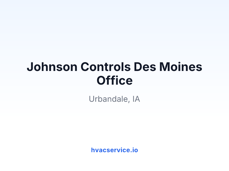 Johnson Controls Des Moines Office