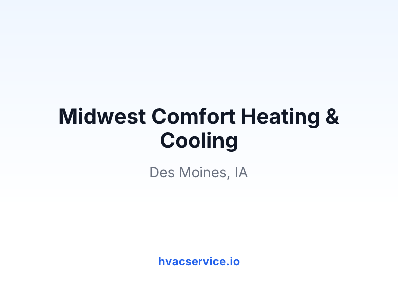 Midwest Comfort Heating & Cooling
