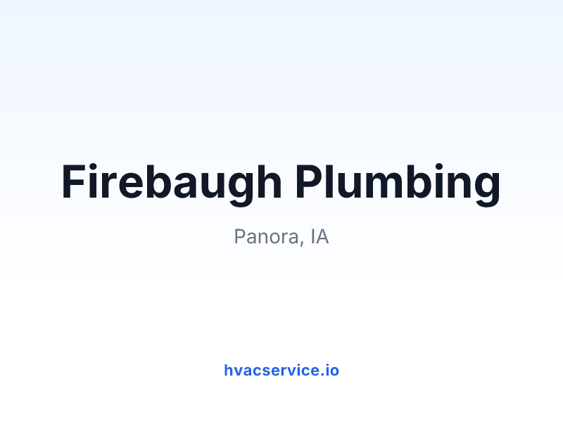 Firebaugh Plumbing