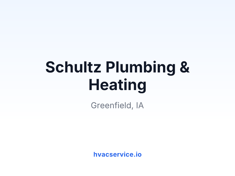 Schultz Plumbing & Heating