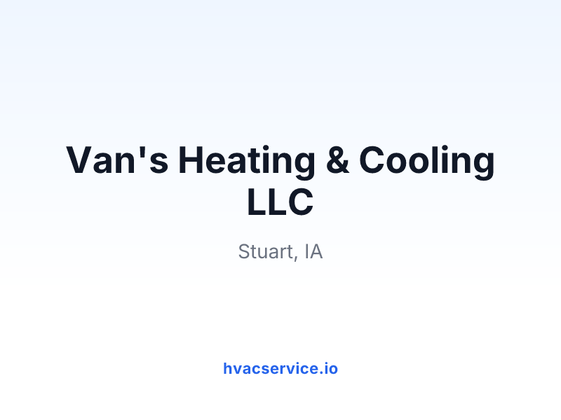 Van's Heating & Cooling LLC
