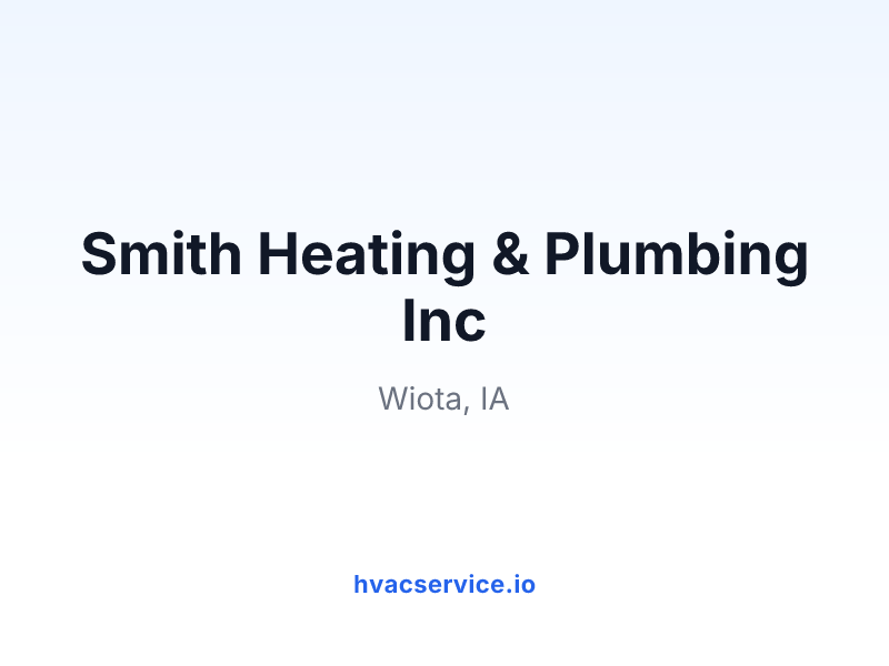 Smith Heating & Plumbing Inc