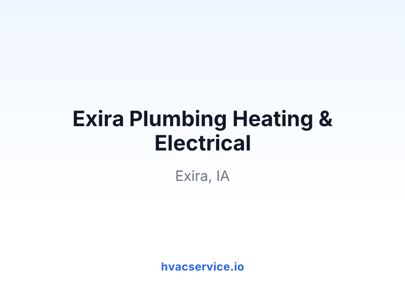 Exira Plumbing Heating & Electrical